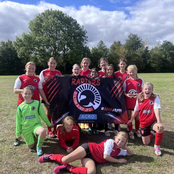 Bilton Ajax Raptors team flag – custom flag printed by Terrace Flags