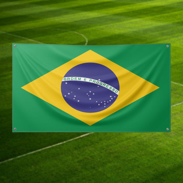 Brazil Flag - Fully Customisable (5X3 FT)