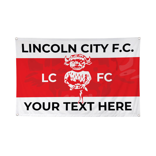 Personalised Lincoln City FC Flag