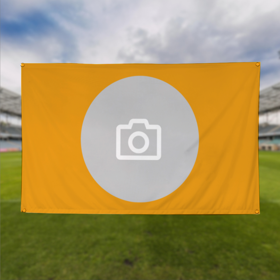 Gold Personalised Flag - Fully Customisable (5X3 FT) – Terrace Flags