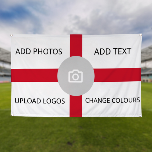 England Flag - Fully Customisable (5X3 FT)